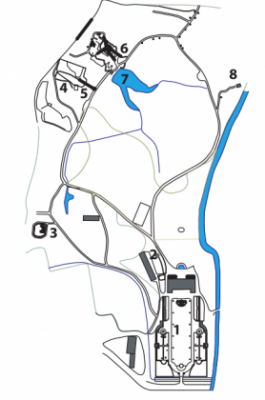 Plan: Parc du Château d'Attre