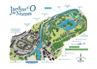 Plan: Jardins d'O de Nismes