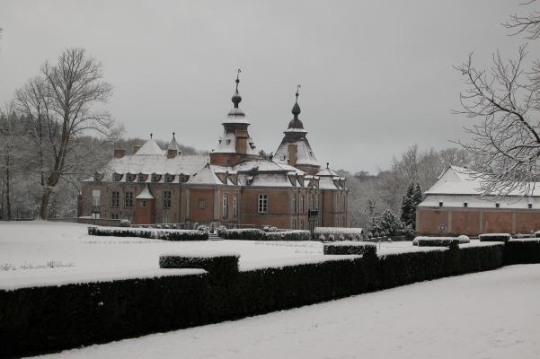 vue du château en hiver