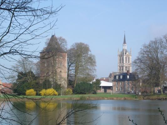 vue sur l'étang du miroir