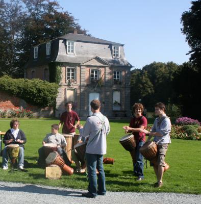 vue sur les journées du patrimoine dans la parc