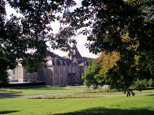 vue sur le jardin du château