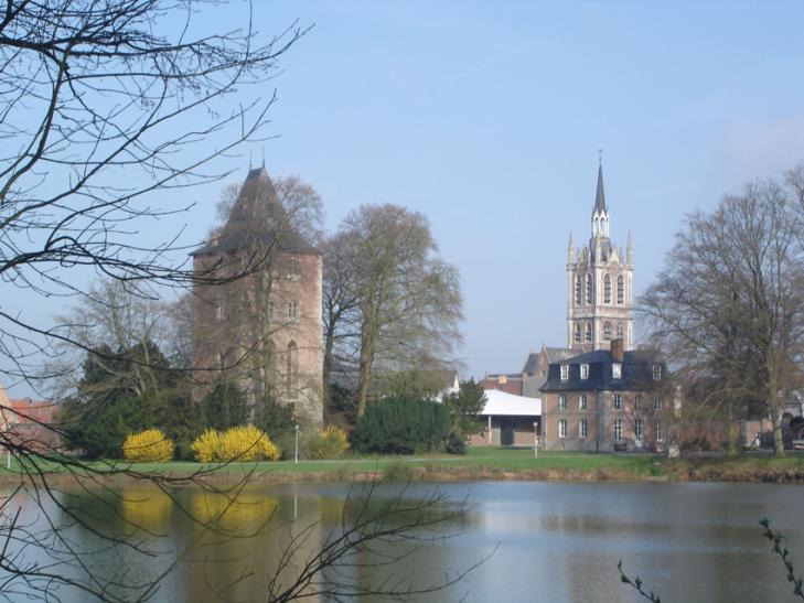 vue sur l'étang du miroir