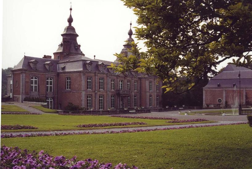 vue sur le jardin du château